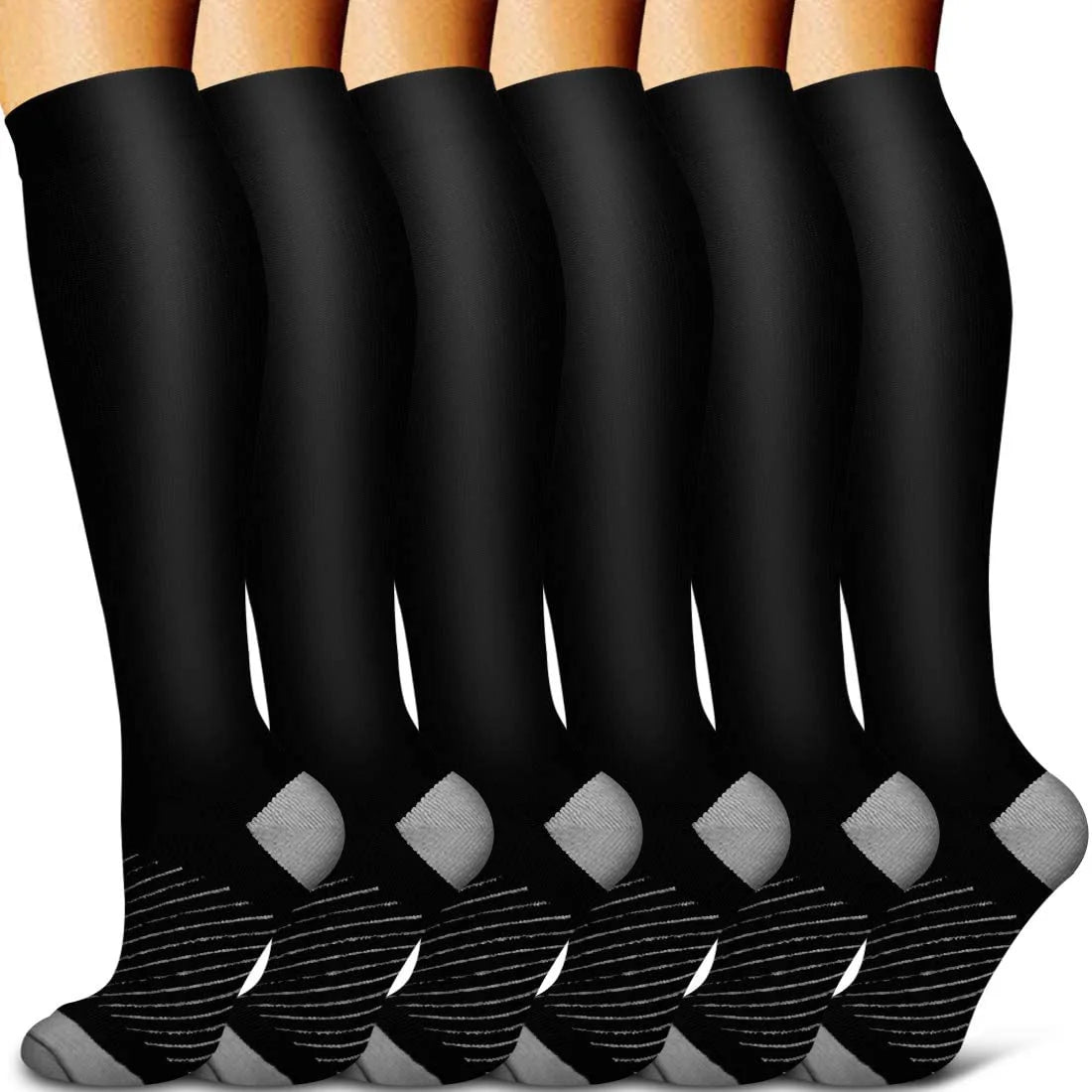 Compression Socks 6 Pairs Set
