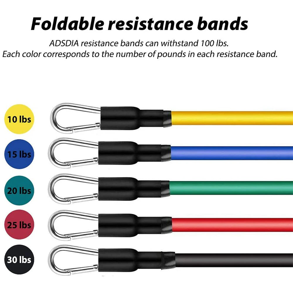 Elastic Rubber Resistance Band Set