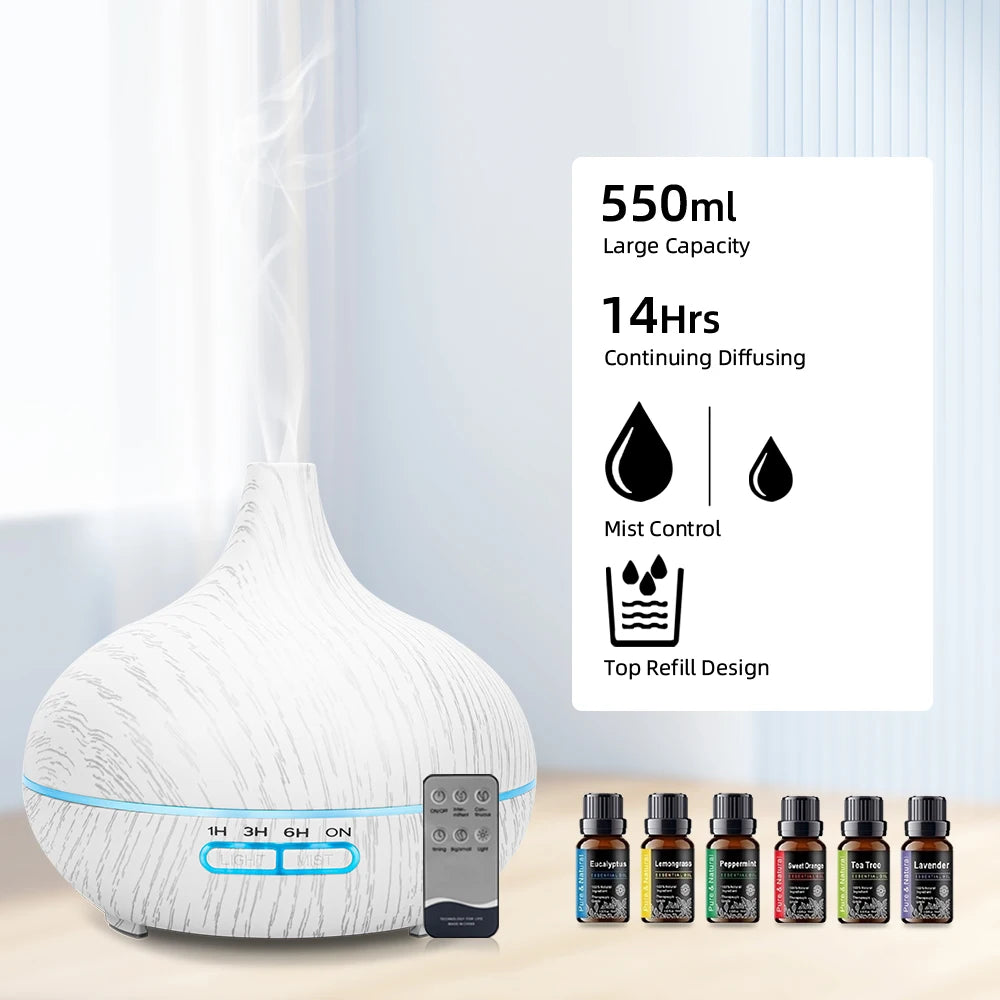 Ultrasonic Essential Oil Diffuser Set