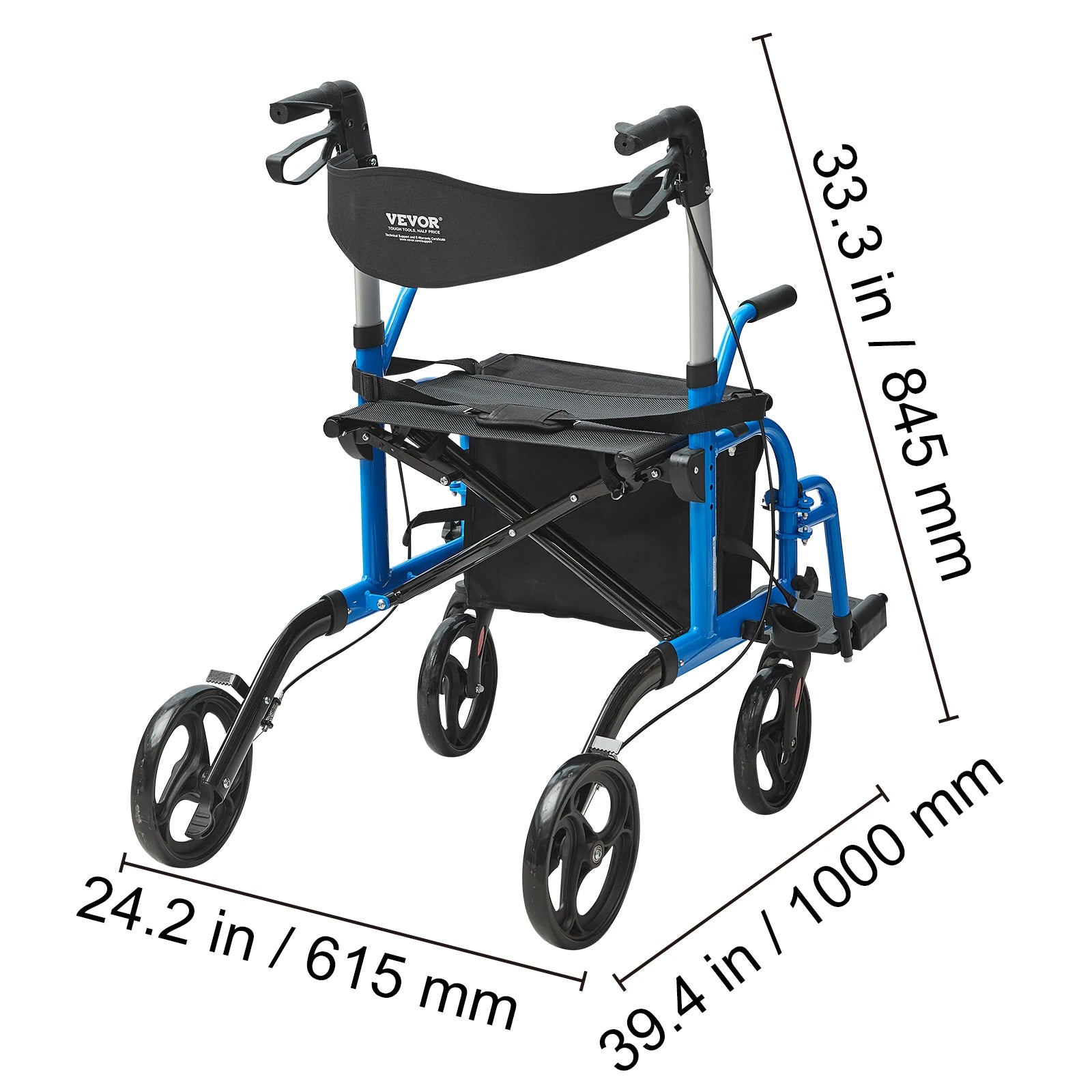 Rollator Walker Transport Chair