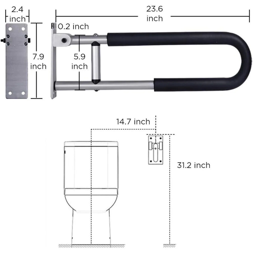 Hand Support Grab Toilet Rail