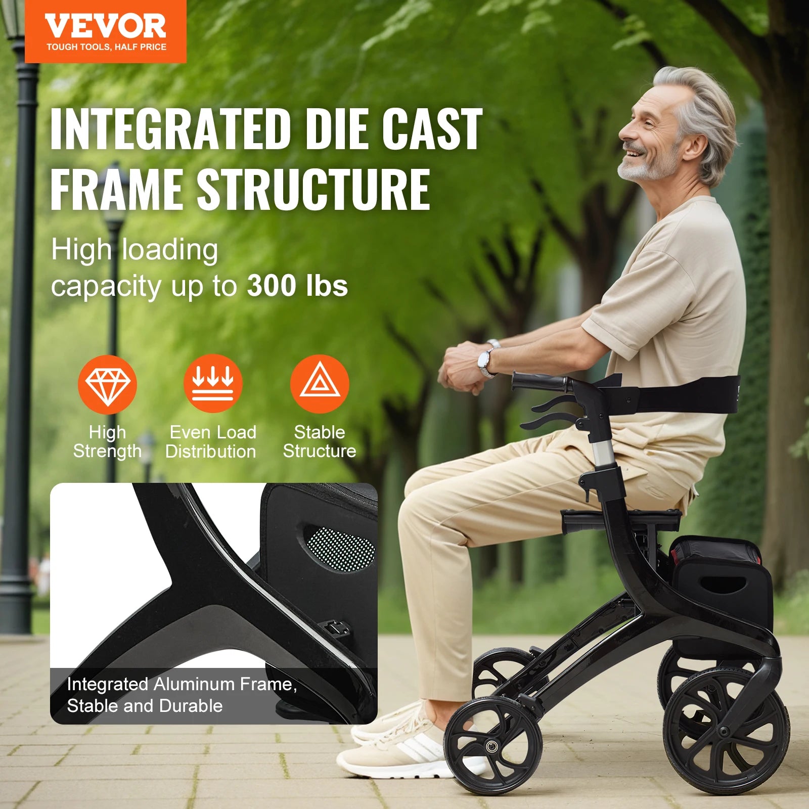 Folding Rollator Walker Seat