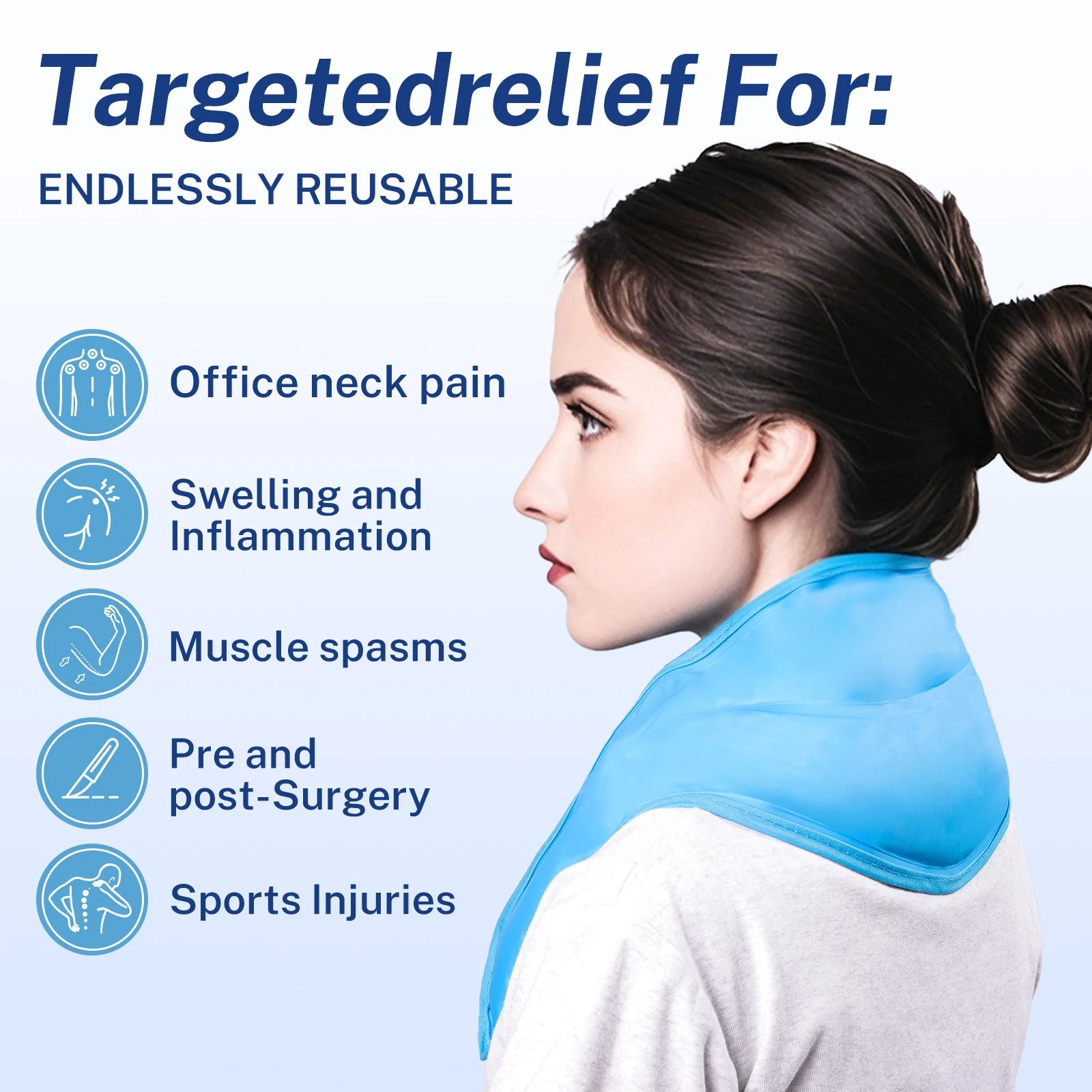 Reusable Neck Ice Pack Wrap