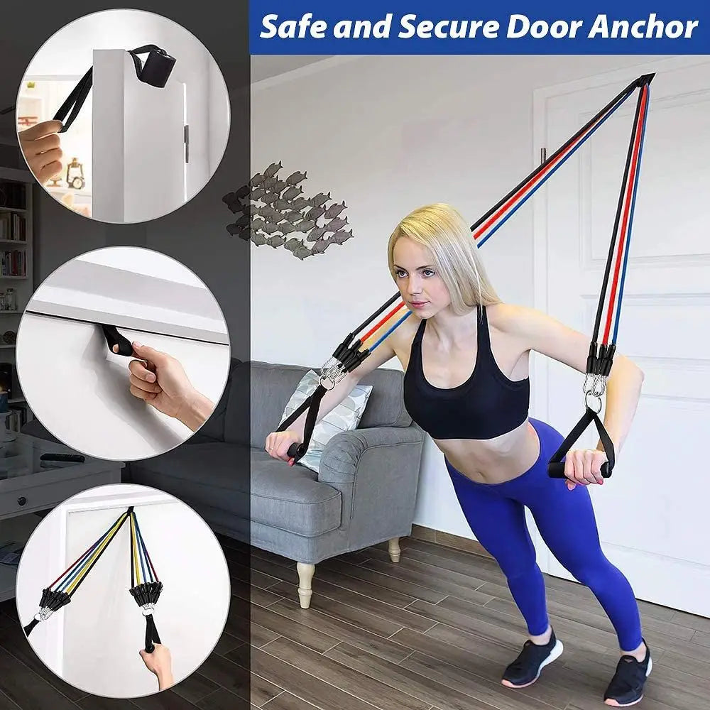 Elastic Rubber Resistance Band Set