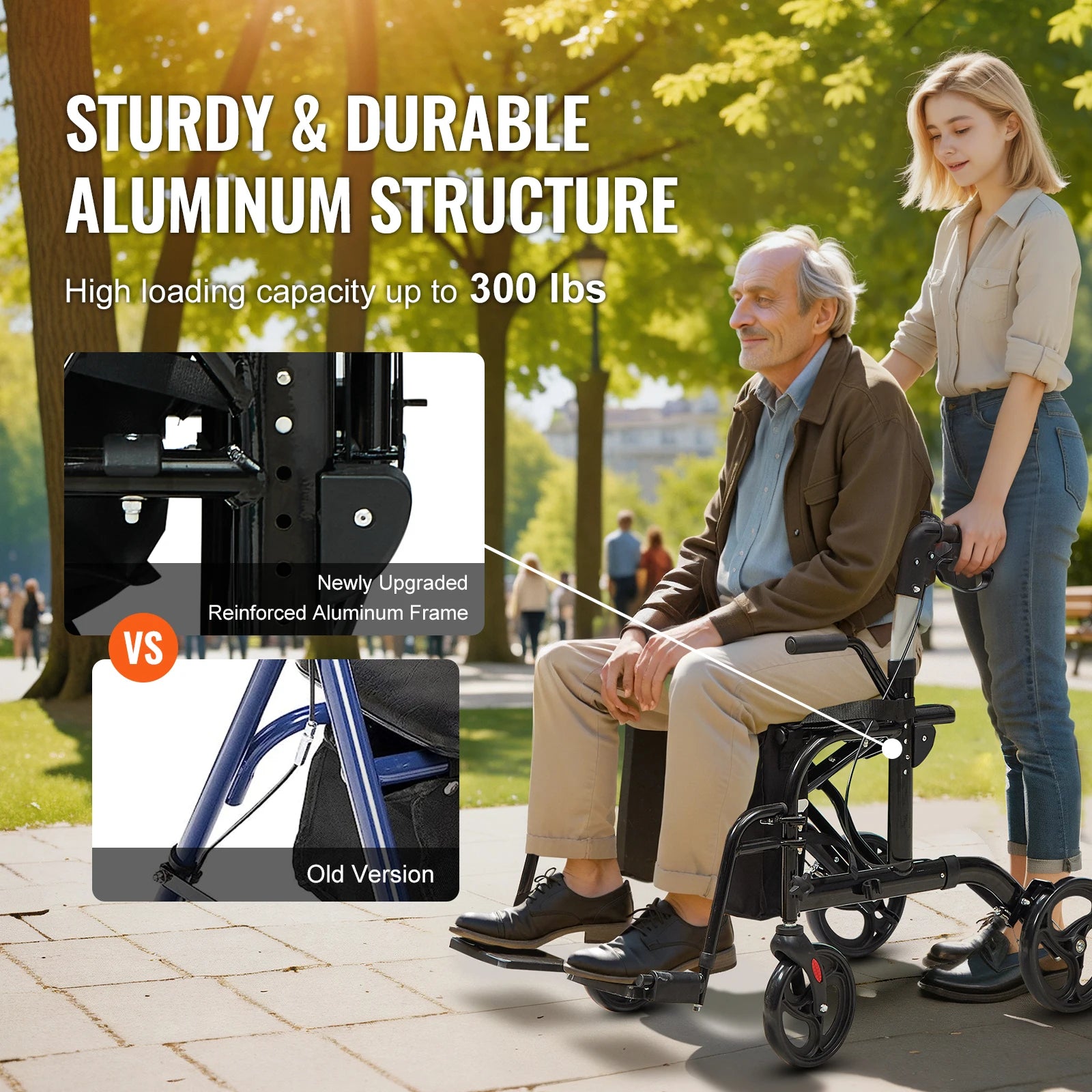 Rollator Walker Transport Chair