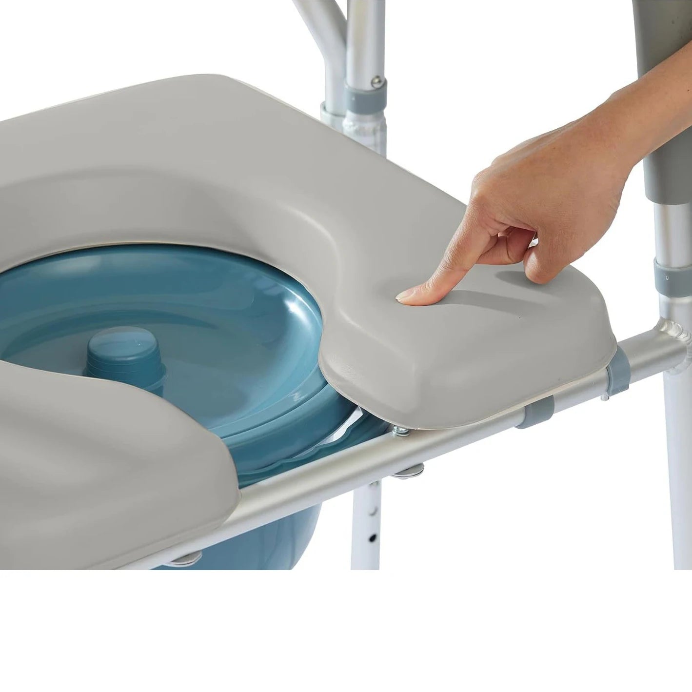 Raised Toilet Seat With Armrest