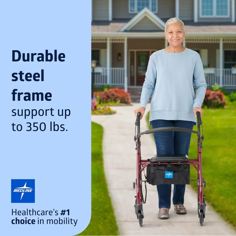 Foldable Rollator Walker Seat