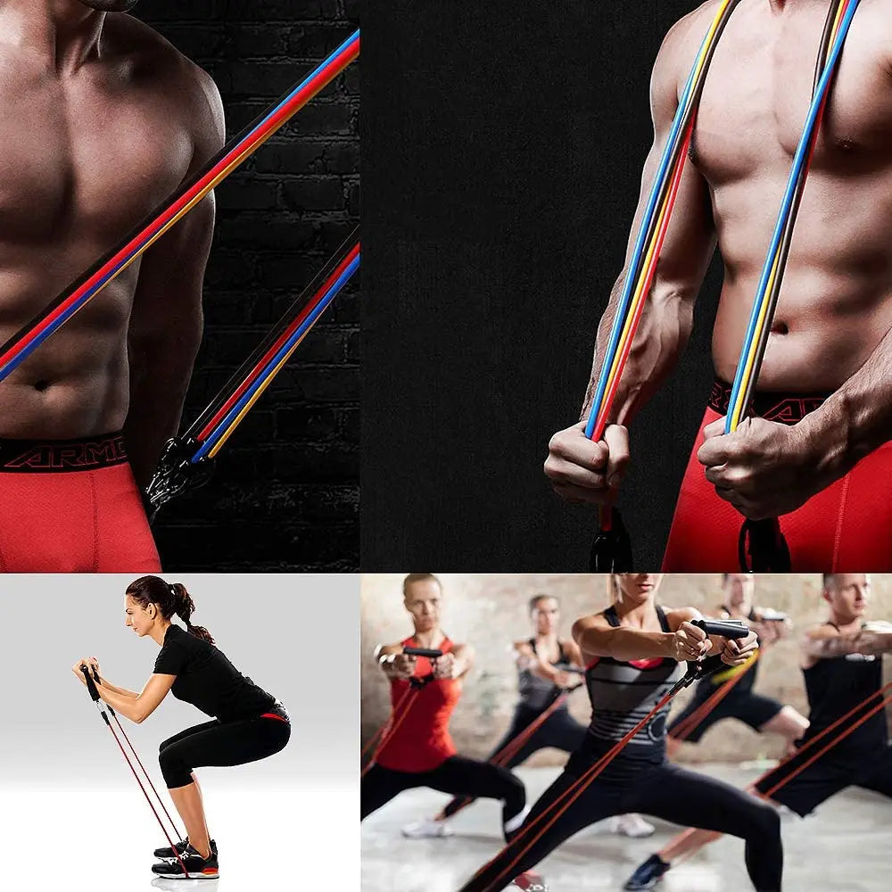 Elastic Rubber Resistance Band Set