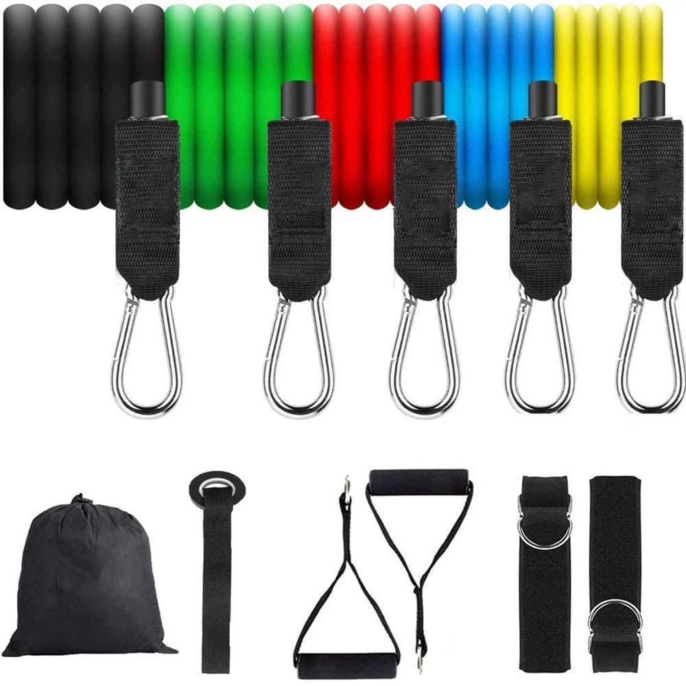 Elastic Rubber Resistance Band Set