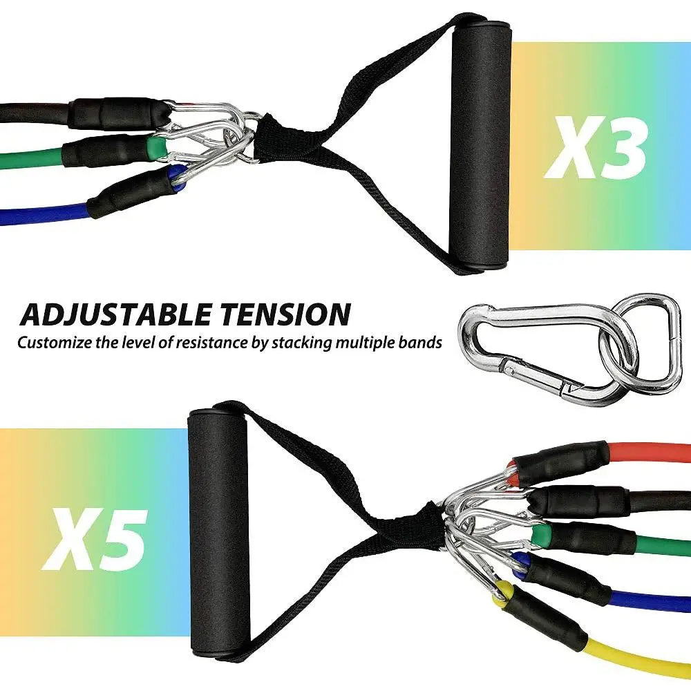 Elastic Rubber Resistance Band Set
